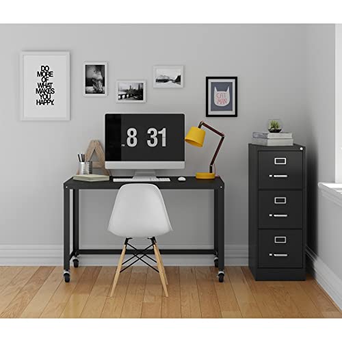 Lorell Fortress Commercial File Cabinet, Black
