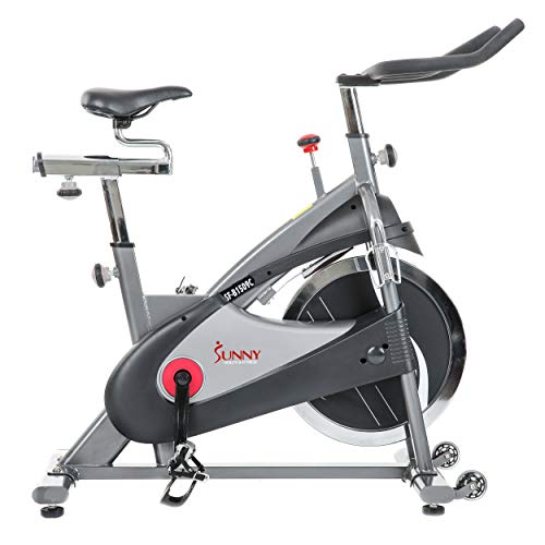Sunny Health & Fitness SF-B1509C Chain Drive Premium Indoor Cycling Exercise Bike, Gray