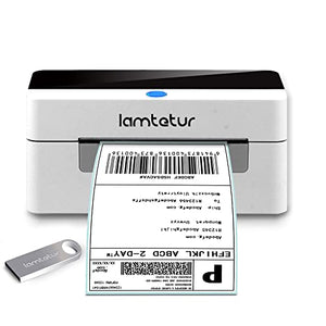 Shipping Label Printer,4x6 Shipping Label Printer with Holder for Home Small Business,USB Label Printer for Shipping Packages,Compatible with UPS,Amazon,Shopify, FedEx,Support Multiple Systems