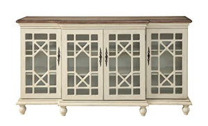 Coast to Coast Imports Mills Textured Ivory Four Door Credenza