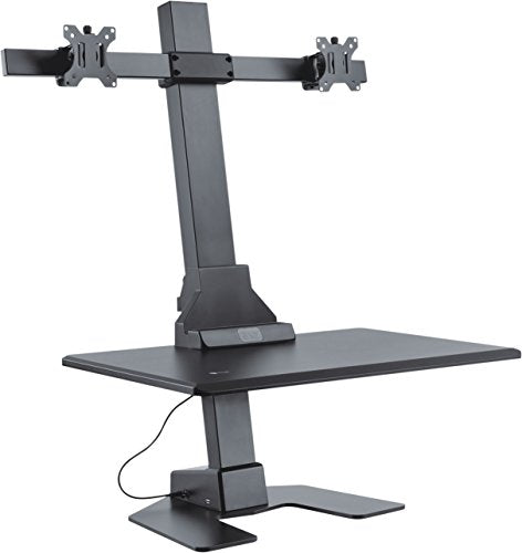 Star Ergonomics Electric Sit-Stand Workstation Premium Series - Motor Driven Height Adjustment, Flexible Monitor (SE05E2WB)