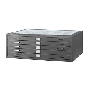 Safco Products 4998BLR Flat File for 48"W x 36"D Documents, 5-Drawer (Additional options sold separately), Black