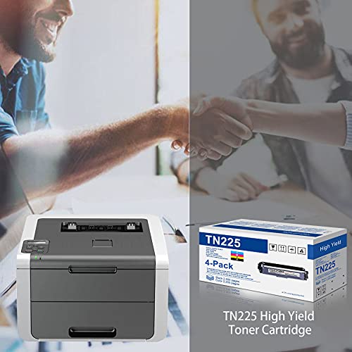 6-Pack(3BK+1C+1M+1Y) TN225 TN 225 Toner Cartridge Replacement for Brother TN-225 HL3170CDW HL-3170CDW HL3140CW HL3180CDW MFC9130CW MFC9330CDW MFC9340CDW Printer
