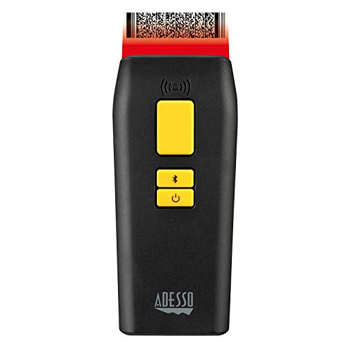 NuScan 3500TB - Portable Commercial 2D Wireless Barcode Scanner with Detachable Magnetic Cable, Antimicrobial, CCD Sensor, with Bluetooth for POS, Smartphones, and Tablets