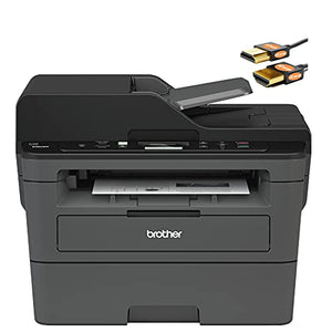 Brother DCP L2500 Series Wireless Monochrome All-in-One Laser Printer - Print Copy Scan - Mobile Printing - Auto Duplex Printing - Up to 36 ppm - Up to 250 Sheets/Tray - ADF + HDMI Cable