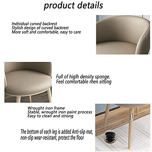 SKUAI Conference Coffee Table & Chair Set, Round Dining Set 1 Table 2 Chairs - Orange