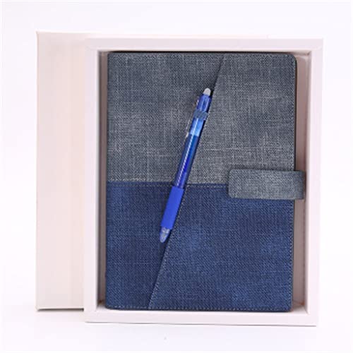 WFJDC A5 Waterproof and Erasable Smartbook Repeat Writing Loose-Leaf Biary Stone Paper Business Notebook Gift Box (Color : D, Size : A5)