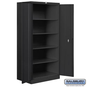 Salsbury Industries Standard Heavy Duty Storage Cabinet, 78 18-Inch, Black