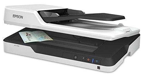 Epson DS-1630 Document Scanner: 25ppm, Twain & ISIS Drivers, 3-Year Warranty with Next Business Day Replacement