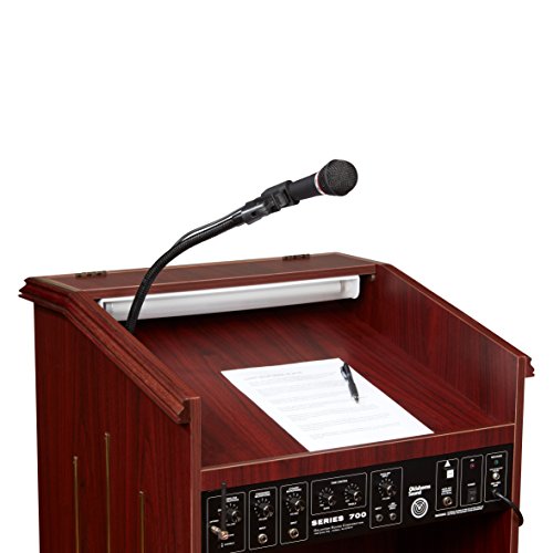 Oklahoma Sound 711-MY Prestige Floor Sound Lectern, 22" Width x 47" Height x 18" Depth, Mahogany