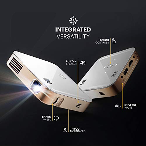 KODAK Luma 350 Portable Smart Projector w/ Luma App | Powerful 4K Ultra HD Rechargeable Video Projector w/ Onboard Android 6.0, Streaming Apps, Wi-Fi, Mirroring, Remote Control & Crystal-Clear Imaging