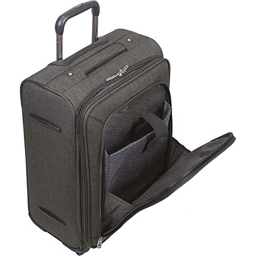 Dejuno Noir Lightweight 3-Piece Spinner Luggage Set with Laptop Pocket-Black, One Size