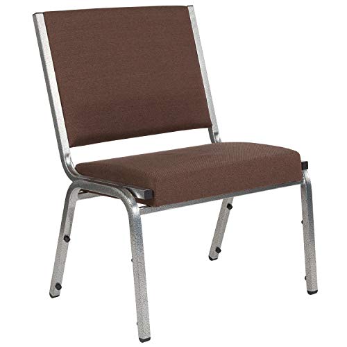 Flash Furniture 4-XU-DG-60442-660-1-BRN-GG Bariatric Chairs, 4 Pack, Brown Fabric
