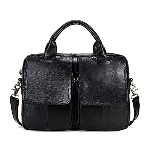 ADKHF Men's Bag Briefcase Men's Business Laptop Bag Large Capacity Tote Bag (Color : E, Size