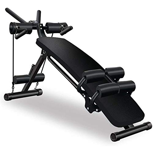 HMBB Strength Training Equipment Bench Press Weight Bar Bench Press Bench Strength Training Plates AB Bench Workout Trainer Fitness Equipment for Full Body Workout