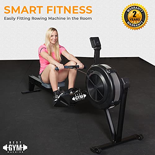 Rowing Machine - Total Body Workout Machine - Perfect Rowing Machines for Home Use Indoor Gym - High Calorie Burning Rower Machine - Bluetooth Connectivity Folding Rowing Machine