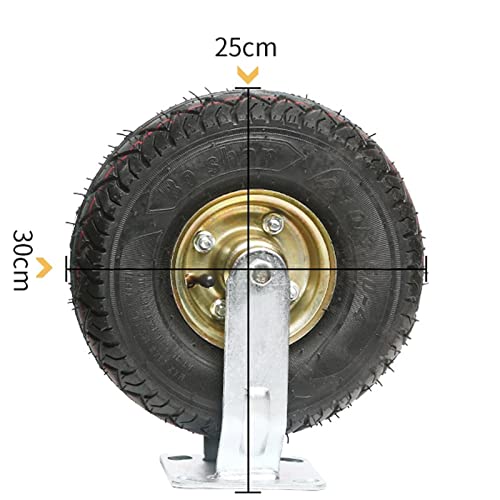 TekniS 8-Piece Thickening Casters with Double Bearing Steel - Strong Load, Mute Wear - for Agricultural & Factory Machinery