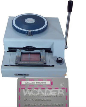 2 in 1 75CE Manual PVC ID Card Embosser & Print Embossing Machine
