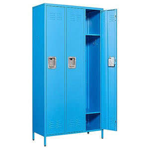 SISESOL Metal Lockers for Employees - Large Steel Storage Cabinet