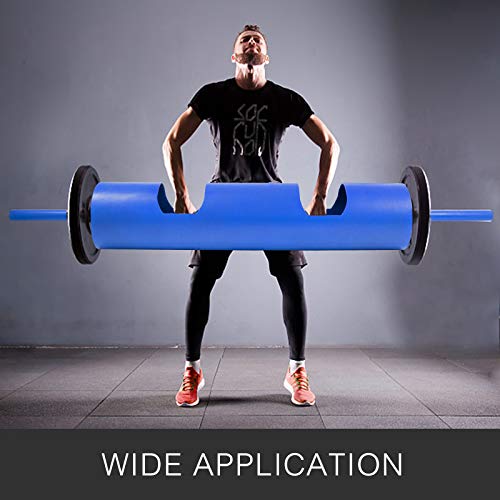 Happybuy Log Bar , Powerlifting Log Press Bar , Log Lift Bar Commercial Grade Strength Equipment for Commercial and Home Weight Lifting , 12Inch , Blue