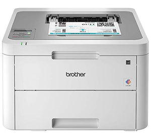 Brother HL-L3210CW Compact Digital Color Printer Providing Laser Printer Quality Results with Wireless, Amazon Dash Replenishment Enabled, White (Renewed)
