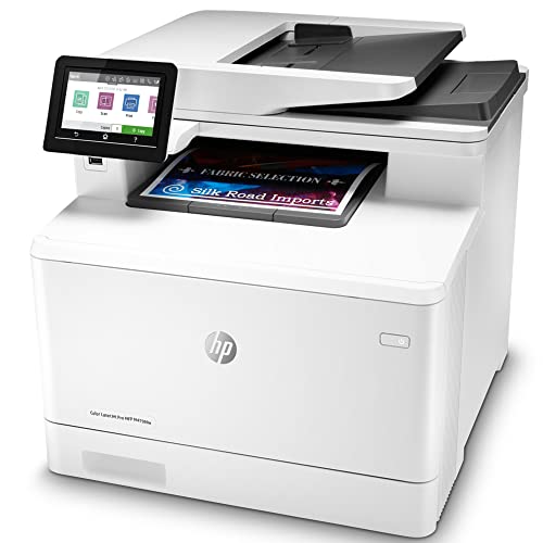 HP Laserjet Pro M479fdwD Wireless Color All-in-One Laser Printer for Home Office - Print Scan Copy Fax - 4.3" Touchscreen CGD, 28 ppm, 600x600 dpi, 8.5x14, Auto Duplex Printing, 50-Page ADF, Ethernet