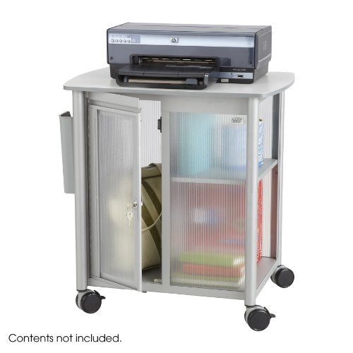 Safco Products 5377GR Impromptu Personal Mobile Storage Center, Gray Top/Metallic Gray Frame