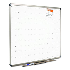 Quartet TE568T Quartet Total Erase Marker Board, 96 x 48, White, Euro-Style Aluminum Frame