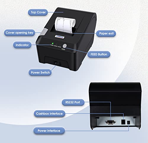 RIBAO 58PLUS Printer and BCS-160 Two-Pocket Mixed Denomination Money Counter