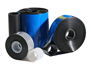 Thermal Transfer Ribbon by Accurate Films for Markem Printer, Case of 24, 2.17" x 1,968' (55mm X 600m), Black. Near Edge Wax/Resin Ribbon for Flexible Packaging Printers.