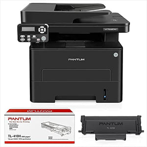 All-in-One Monochrome Wireless Laser Printer Scanner Copier with ADF-Pantum M7102DW, Pantum Toner Cartridge TL-410H Yields 3000 Pages