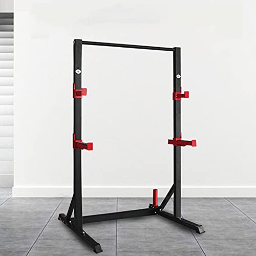 Qianglin Olympic Weight Set Pull-ups Bar Squat Rack Dip Stand Adjustable Height Power Cage Barbell Rack Weightlifting Bench Free Press Machine for Men Women Full Body Workout Strength Training