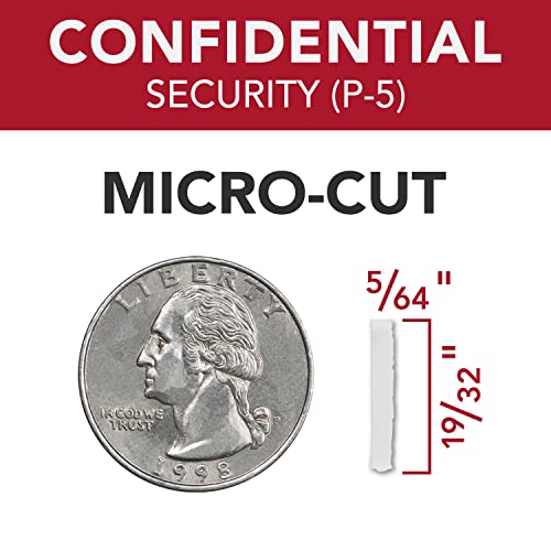 GBC Paper Shredder, 12 Sheet Capacity, Micro-Cut, P-5 Security, Anti-Jam, Momentum M12-12 (WSM177003)