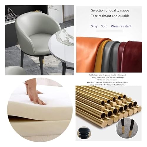 DioOnes Table Set - Modern Marble Round Table & Chair Set for Office, Living Room, Kitchen, and Beauty Salon