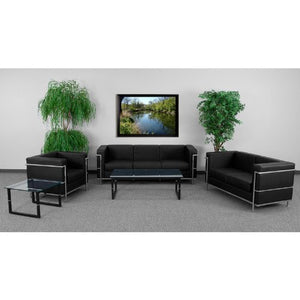 Flash Furniture HERCULES Regal Series Reception Set in Black