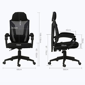 CLoxks Office Chair with High Back, Large Seat, and Ergonomic Swivel Reclining - Breathable Mesh R13