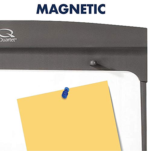 Quartet Easel, Magnetic Whiteboard/Flipchart, 27" x 35", 70" Tall, Graphite (67E)