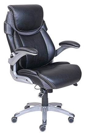 Dormeo True Innovations Octaspring Bonded Leather Manager Office Chair, Black