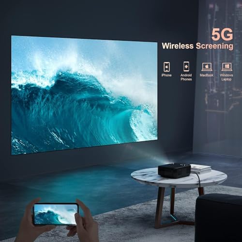 Tkisko Wifi Bluetooth Full HD 1080P Projector 4K Supported