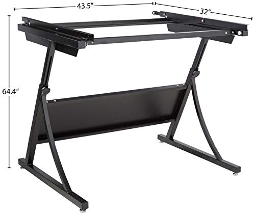 Safco Products 3957 PlanMaster Height-Adjustable Drafting Table - Black