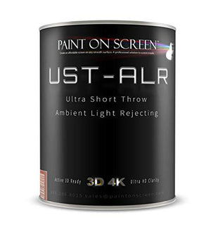 Projection/Projector Screen Paint - Ultra Short Throw with Ambient Light Rejection - Gallon