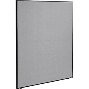 60-1/4"W x 72"H Office Partition Panel, Gray