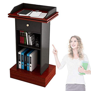 ZEELYDE Acrylic Lectern Podium Stand - Modern Master of Ceremonies Speech Desk for Classrooms, Banquets, Hotels