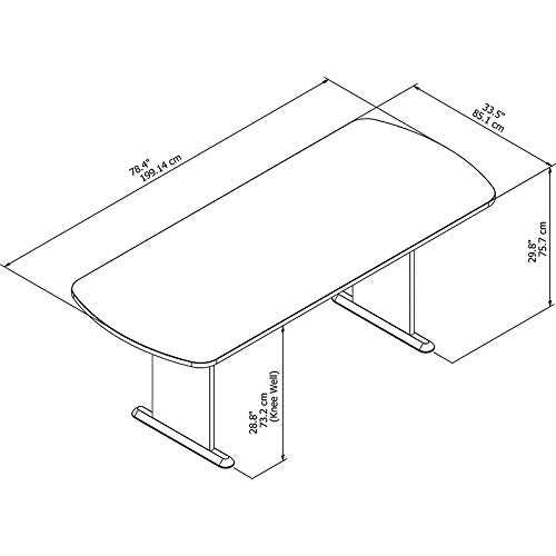 Conference Tables 6.9' Oval Conference Table Finish: Slate