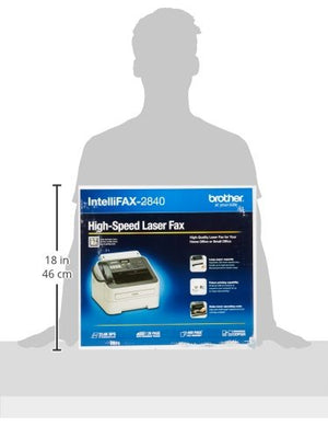 Brother FAX-2840 High Speed Mono Laser Fax Machine, Dark/Light Gray - FAX2840 & TN-420 DCP-7060D Toner Cartridge (Black) in Retail Packaging
