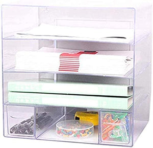 None File Storage Cabinet Plastic Desktop Holder - Home Office Furniture