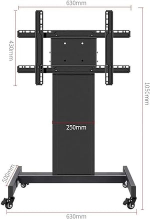 Generic TV Stand with Mobile Cart - Multifunctional Tilting Rostrum Stand