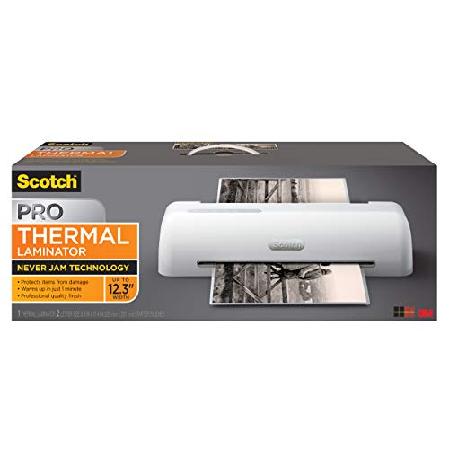 Scotch PRO Thermal Laminator, 4 Roller Machine with 2 temperature settings, 1 minute warm-up, 12.3" input, Laminates up to 6 mil thick (TL1306)