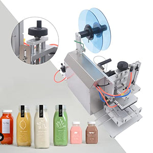 NG NOPTEG Semi-Automatic Square Bottle Labeling Machine, Adjustable Label Applicator 20-40pcs/min