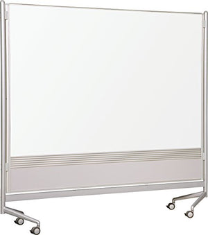 Best-Rite DOC Mobile Whitebooard Room Partition and Display Panel, Double Sided Dura-Rite Markerboard, 6 x 8 Feet (661AH-HH)
